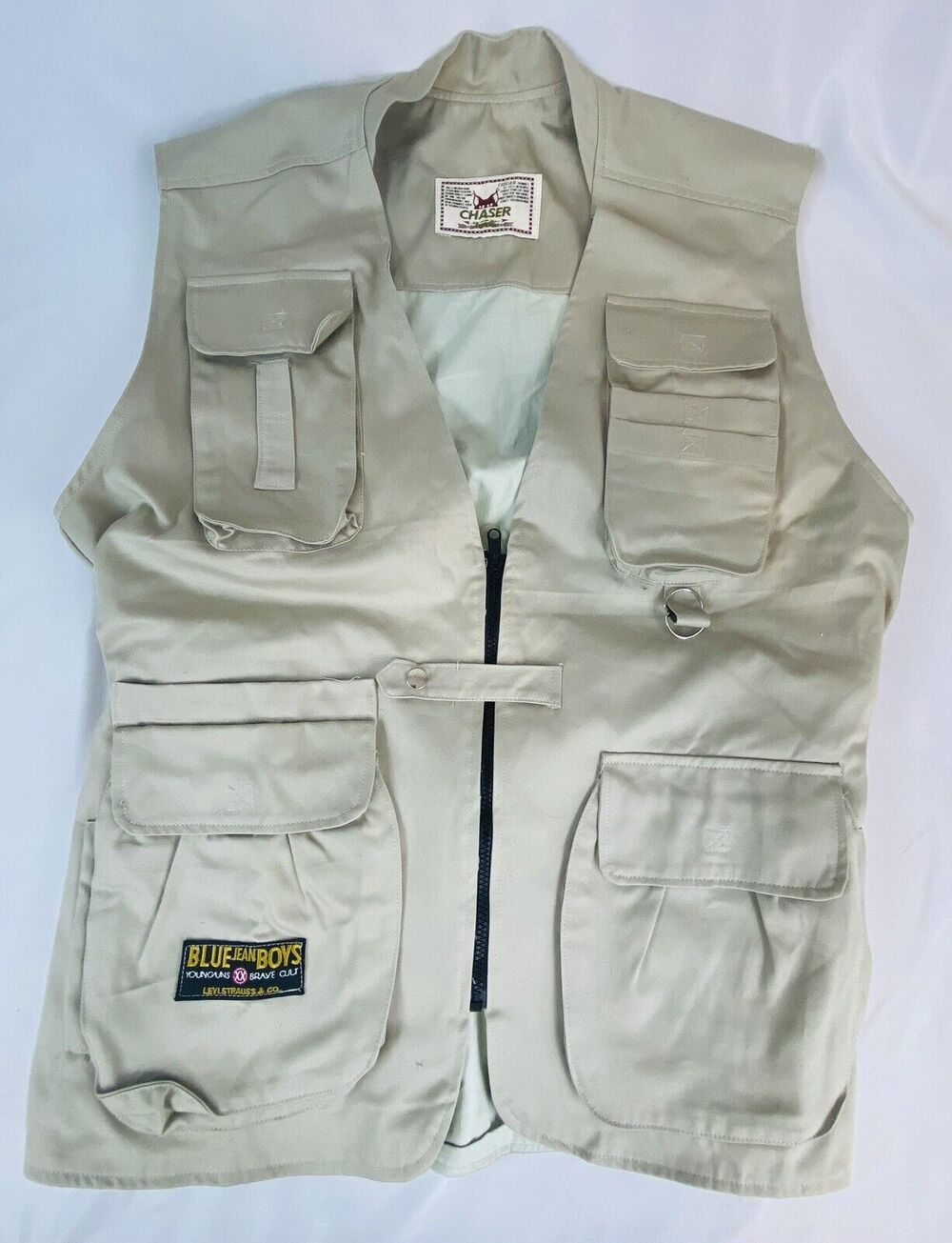Utility Vest Fishing Pockets Tan Chaser Product Levi Strauss Men's Lg
